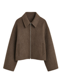 Bianca – Cropped Wool-Blend Jacket