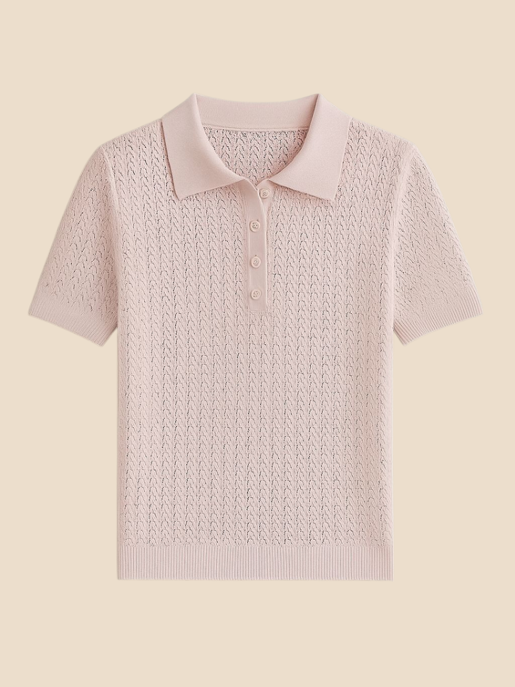 Elara - Knit Lapel Top