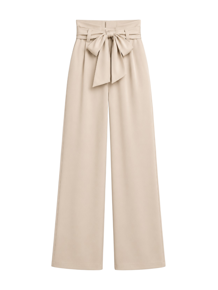 Estelle – Tie-Waist Wide-Leg Trousers