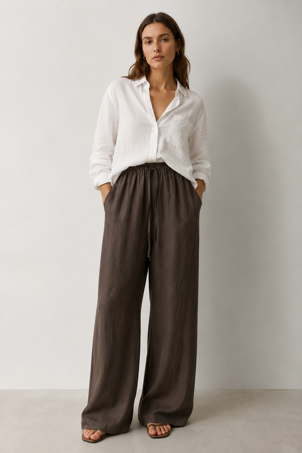 Noa – Linen Wide-Leg Trousers