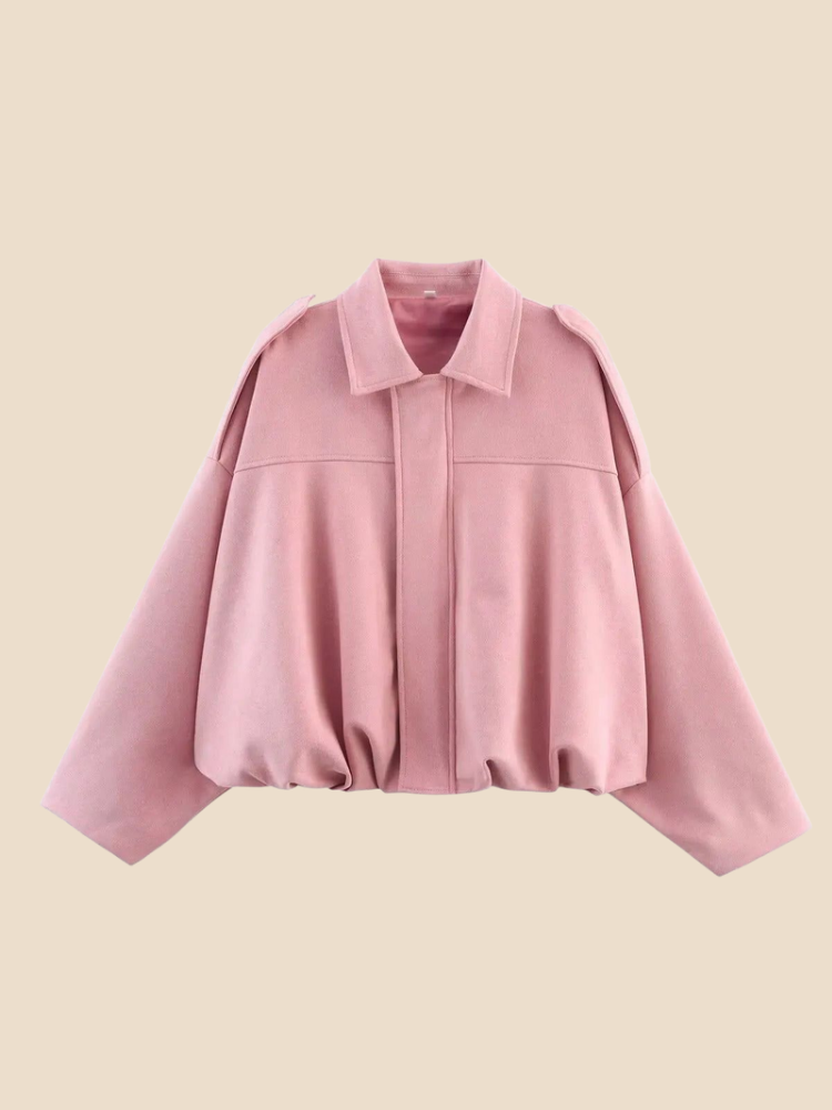 Kaia – Suede Bomber Jacket