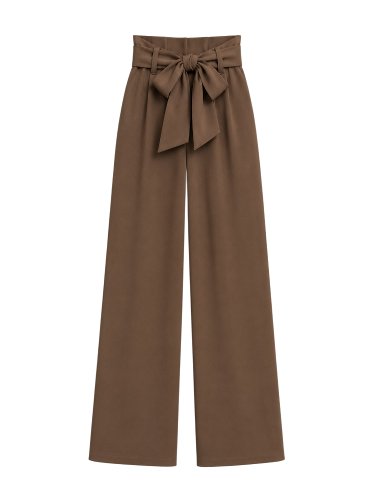 Estelle – Tie-Waist Wide-Leg Trousers