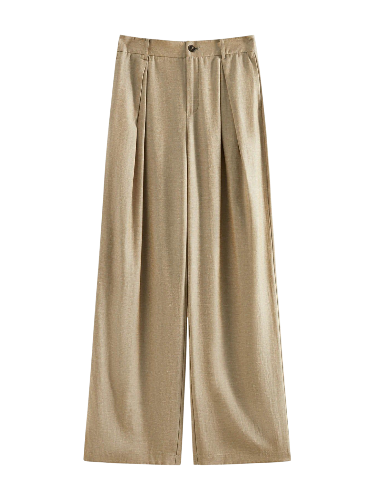 Mira – Eco Linen Wide-Leg Pants