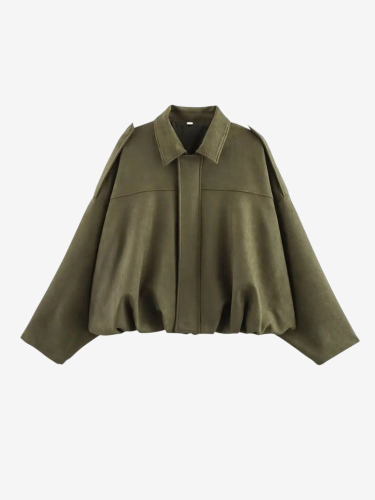 Kaia – Suede Bomber Jacket