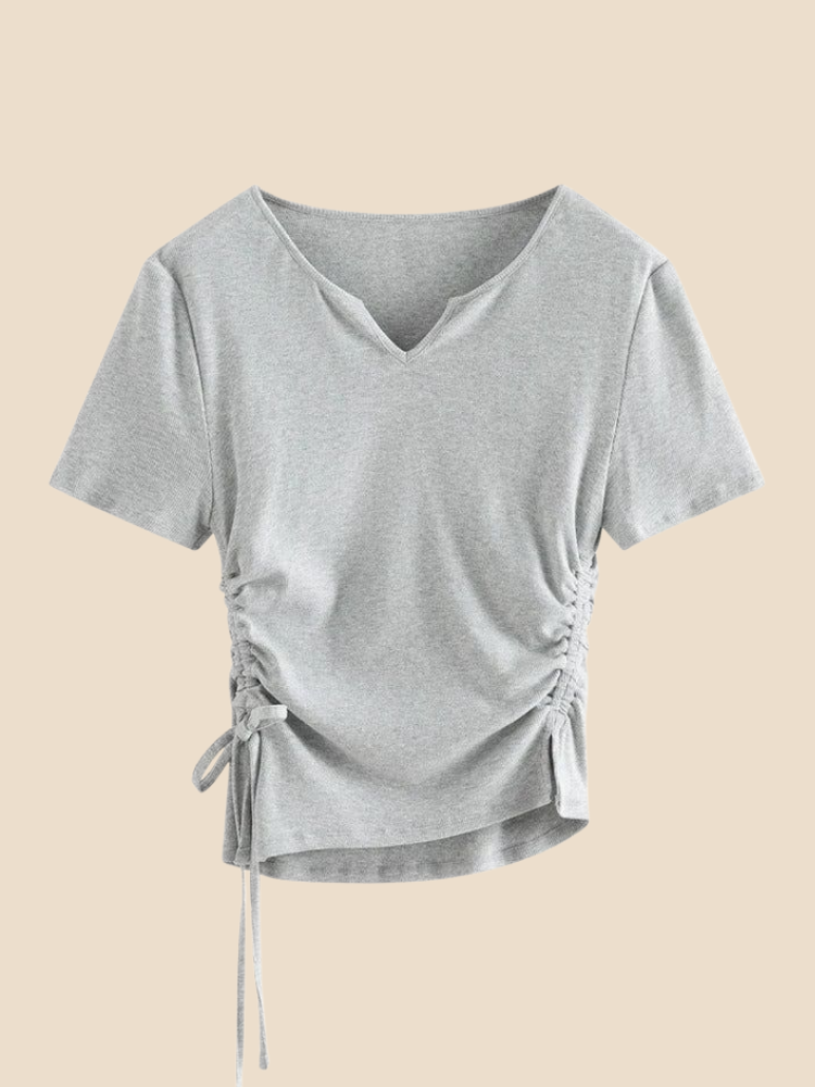 Vivano - Drawstring Knit Tee