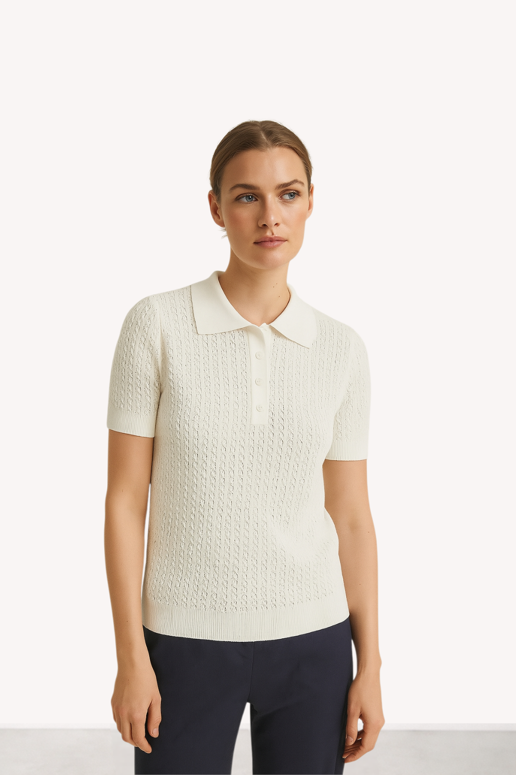 Elara - Knit Lapel Top