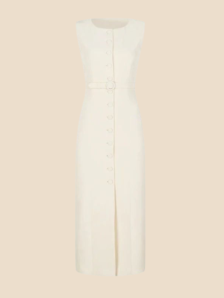 Valora – Belted Midi Tank Dress