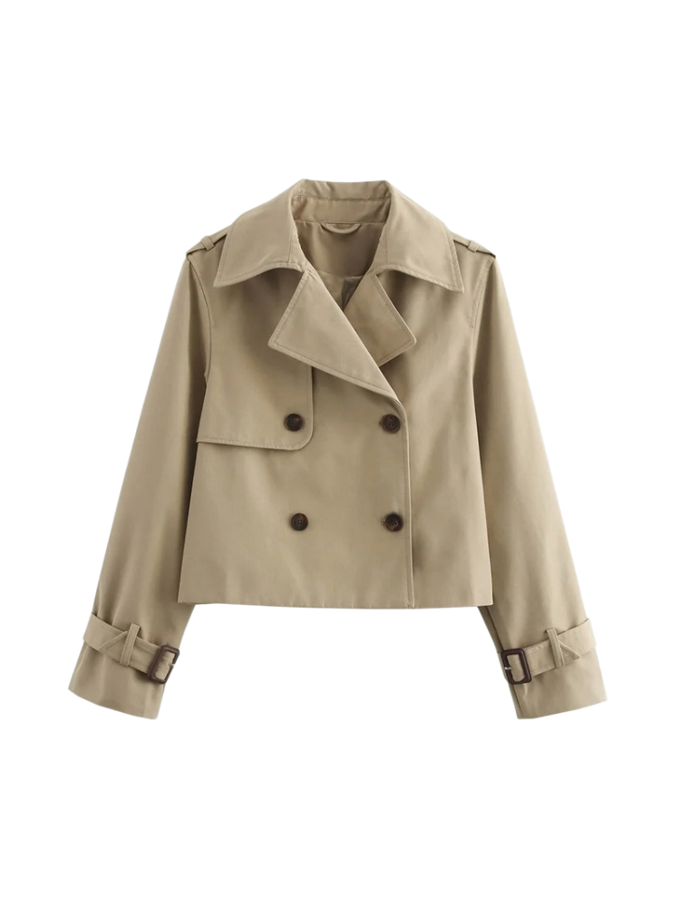 Knotta – Cropped Trench Jacket