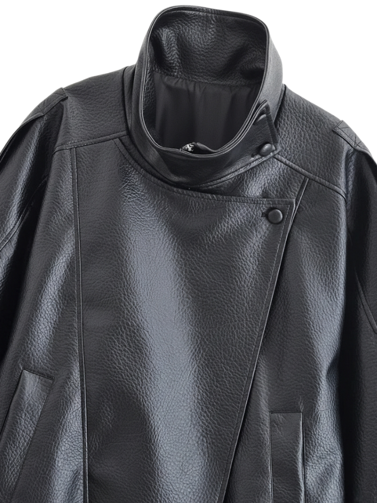 Nyra – Moto Faux Leather Jacket