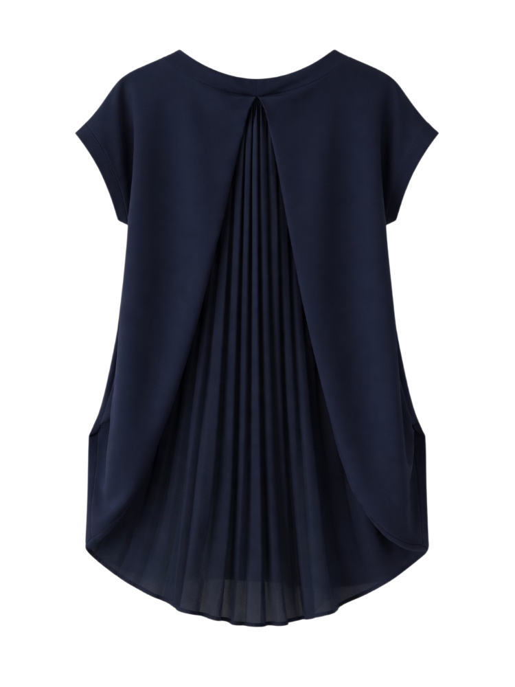 Raffaela – Pleated Back Chiffon Blouse