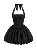 Iris – Halter A-Line Mini Dress