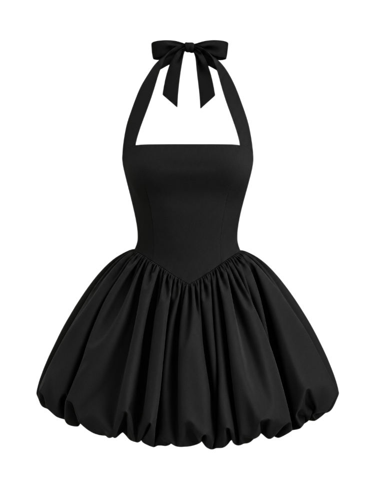 Iris – Halter A-Line Mini Dress