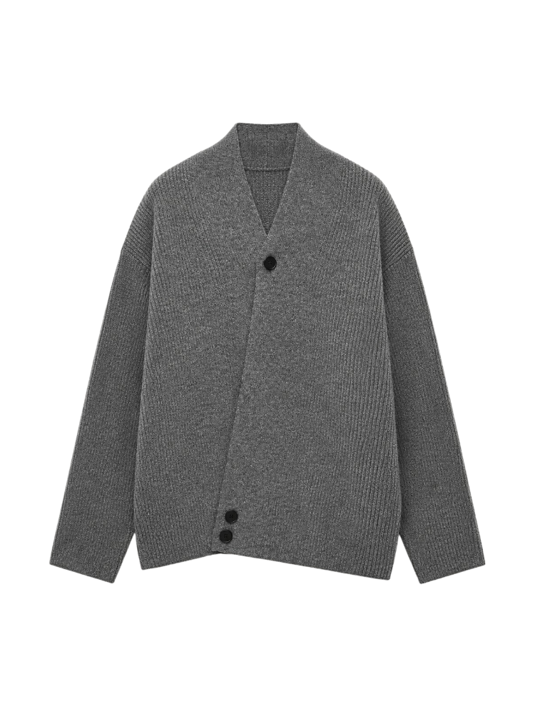 Clara – Asymmetric Knit Cardigan