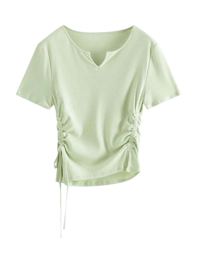 Vivano - Drawstring Knit Tee