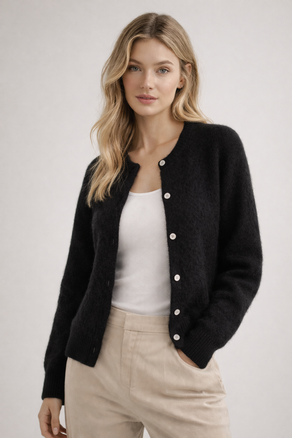 Ivy – Knit Button Cardigan