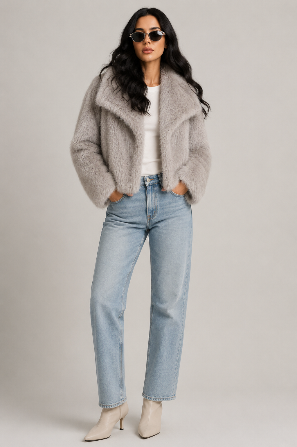 Vesper – Cropped Luxe Fur Jacket