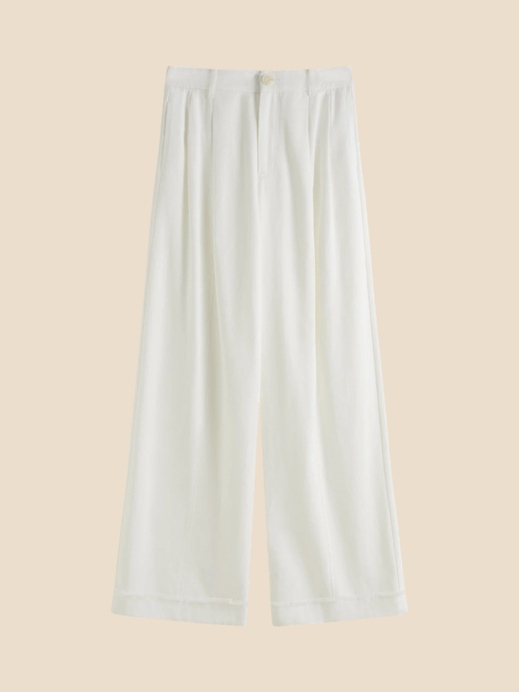 Noelle – Pleated Wide-Leg Trousers
