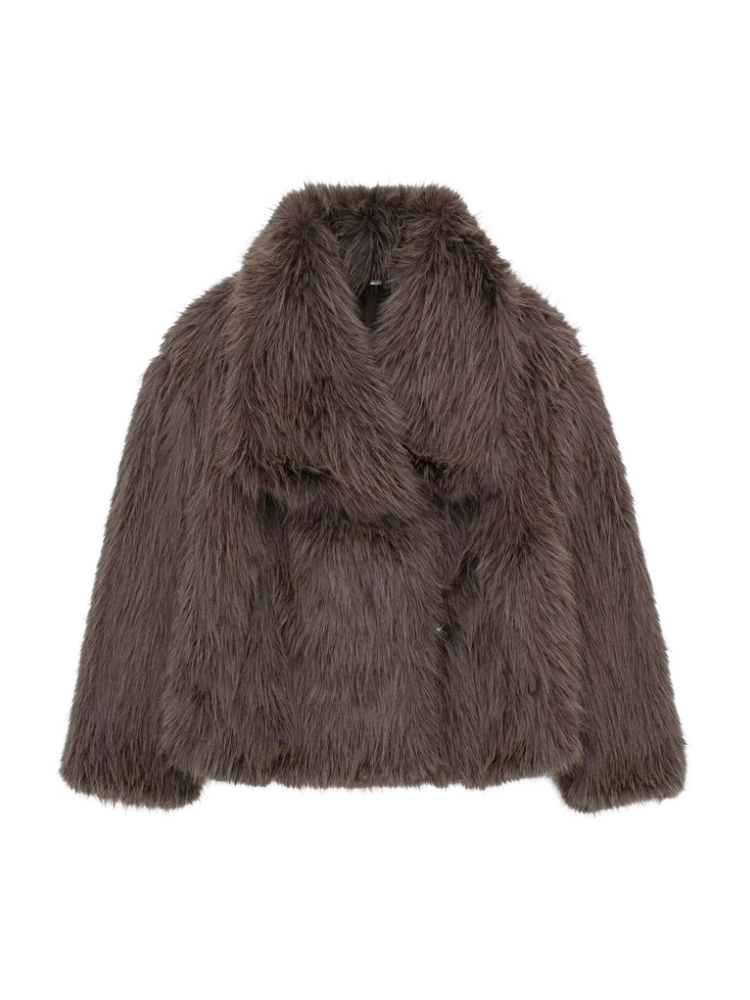 Vesper – Cropped Luxe Fur Jacket
