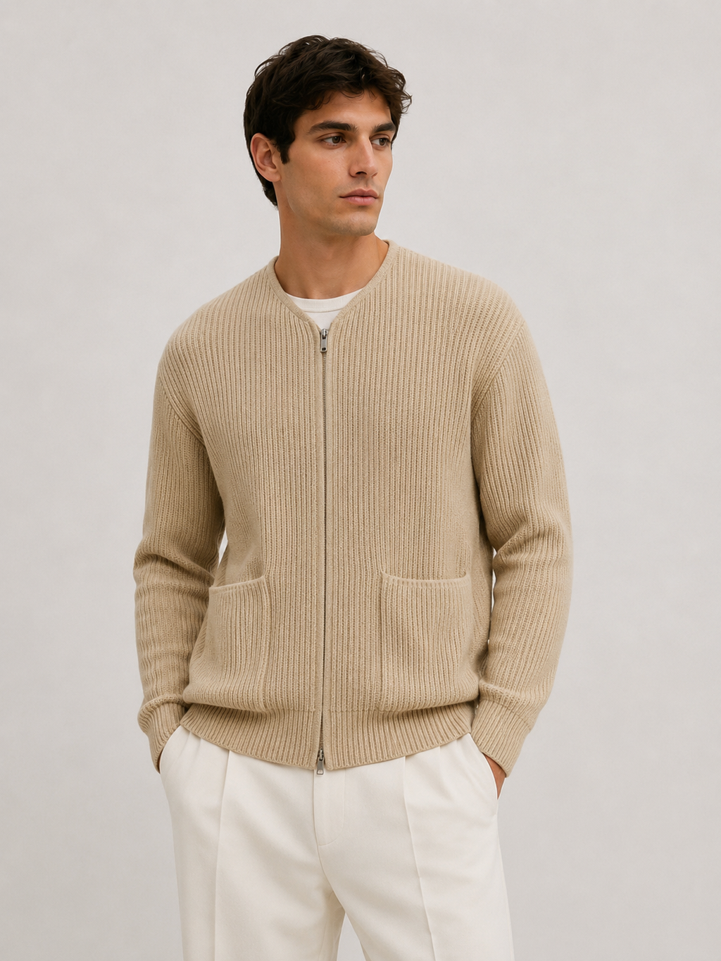Harlow – Zip-Up Cardigan