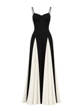 Giova – Two-Tone Splice Maxi Dress