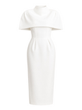 Gemma – Shawl Elegance Midi Dress Set