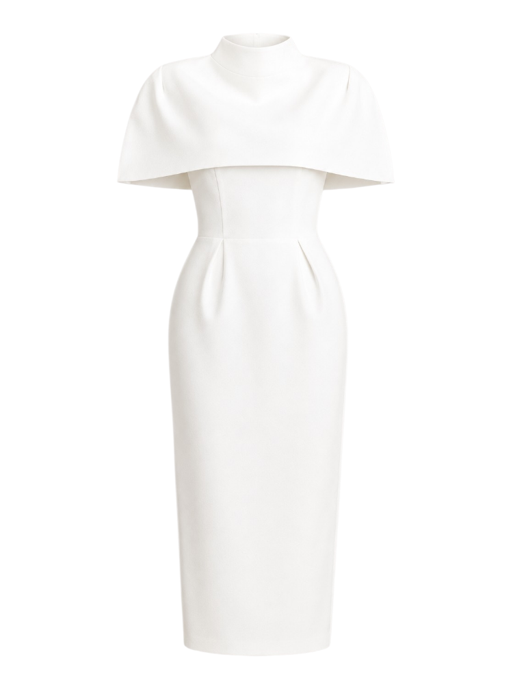Gemma – Shawl Elegance Midi Dress Set