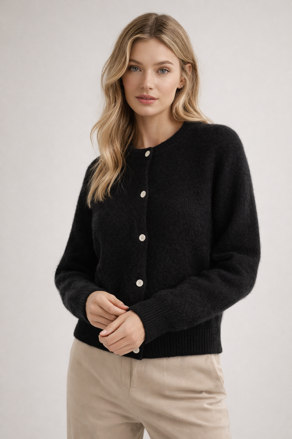Ivy – Knit Button Cardigan