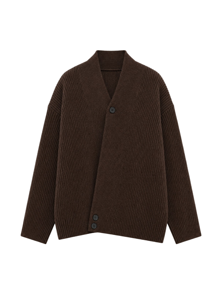 Clara – Asymmetric Knit Cardigan