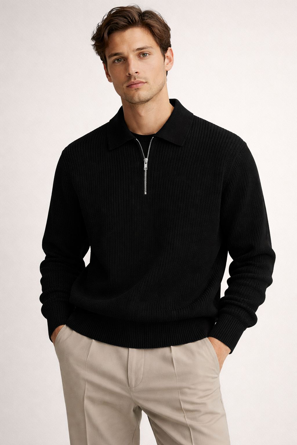 Brume – Knit Quarter-Zip Sweater