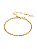 Wren – Gold Herringbone Chain Bracelet