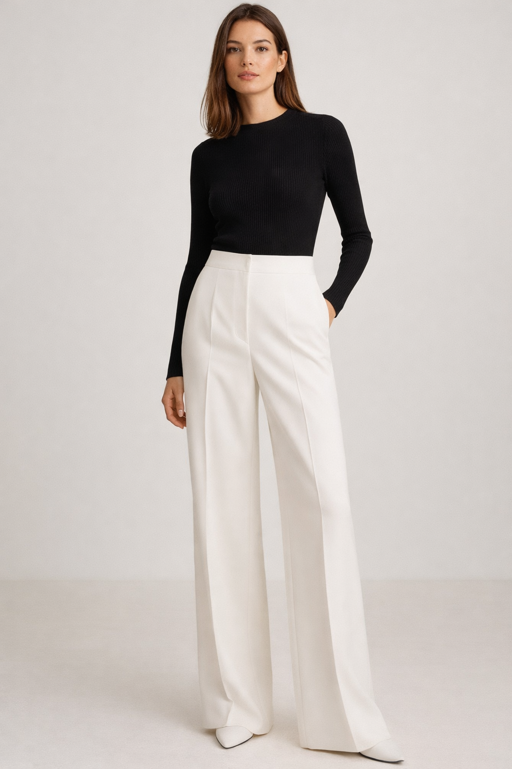 Lune – Drape Wide-Leg Trousers