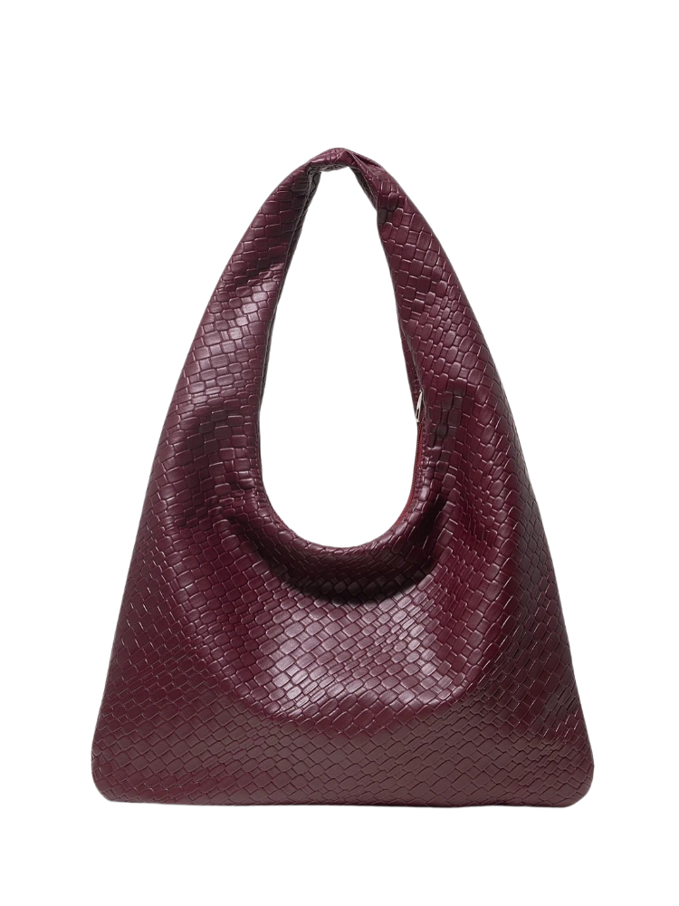 Seraya – Woven Crescent Shoulder Bag
