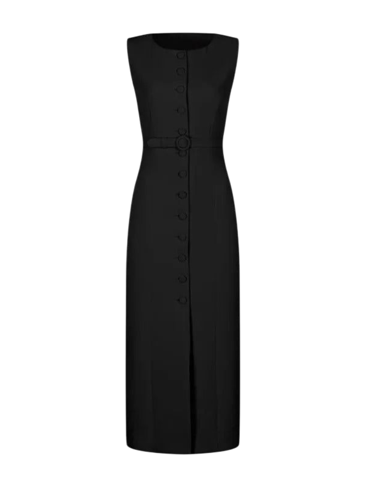 Valora – Belted Midi Tank Dress