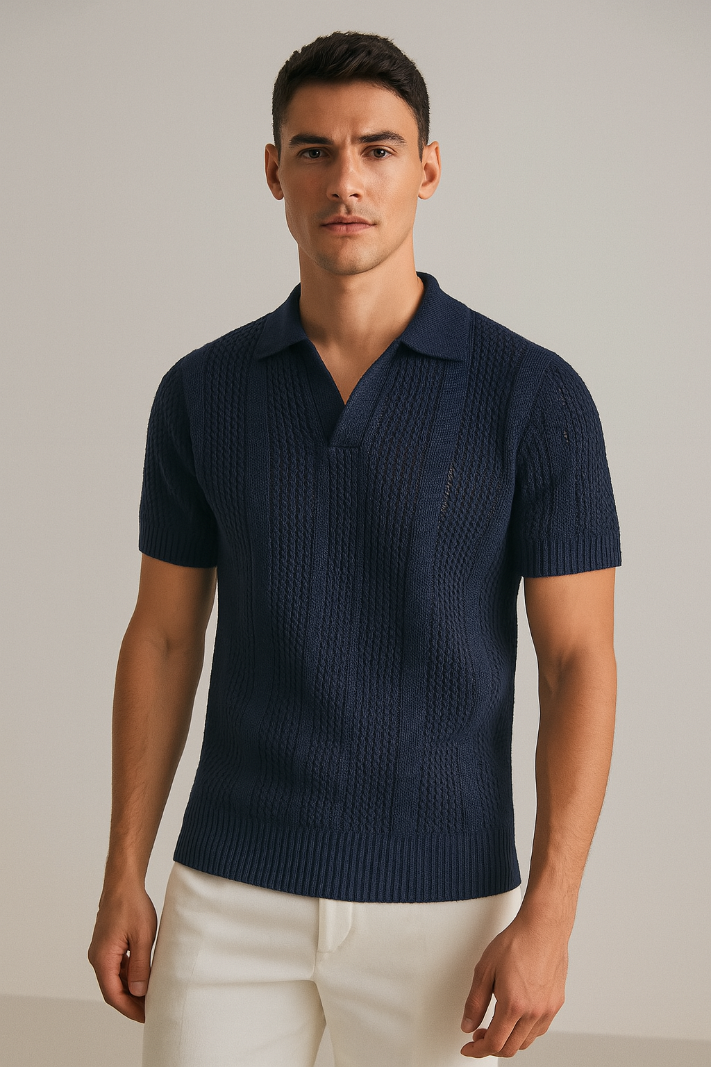 Renzo – Mesh Knit Polo
