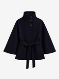 Celia - High-Collar Belted Coat