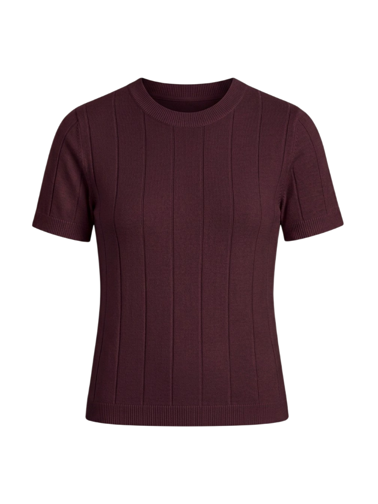 Luca – Textured Knit Crew Neck T-Shirt