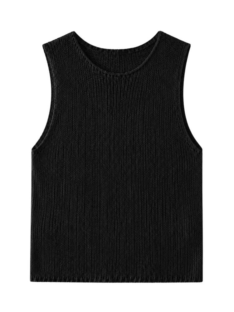 Mila – Sleeveless Knit Vest Top