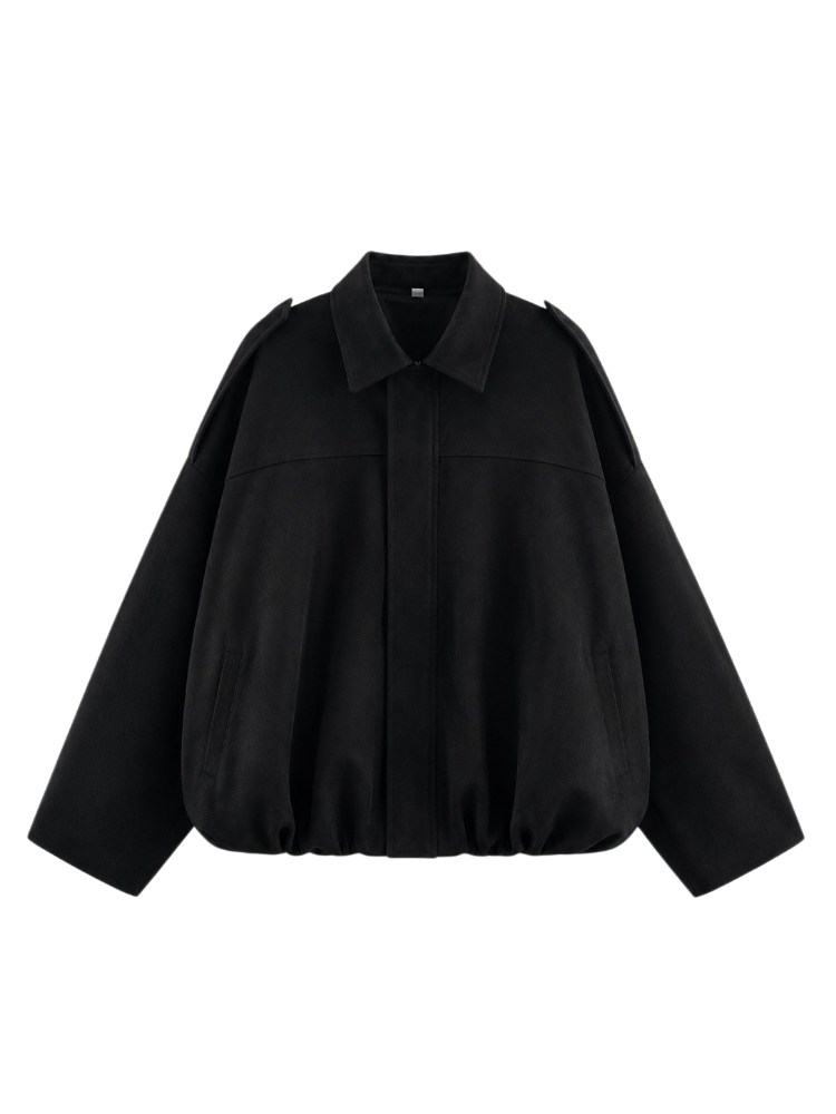 Kaia – Suede Bomber Jacket