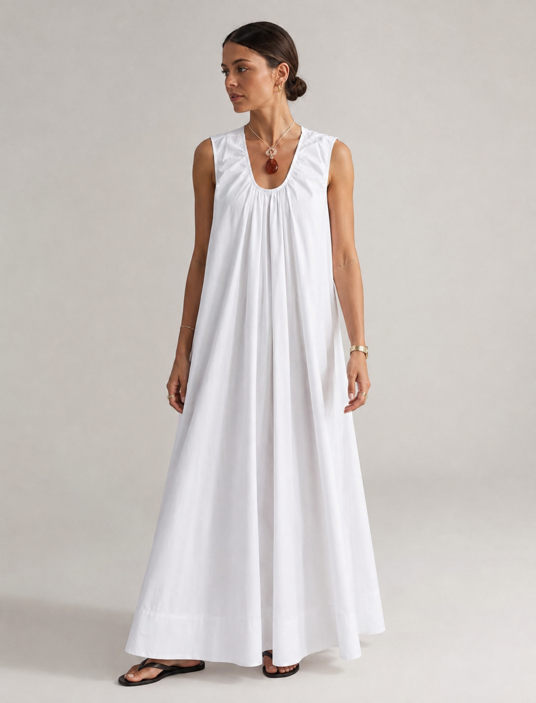 Fiora – Cotton Breeze Maxi Dress