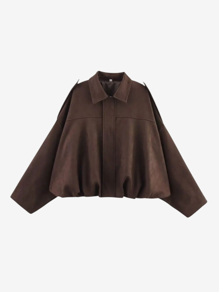 Kaia – Suede Bomber Jacket
