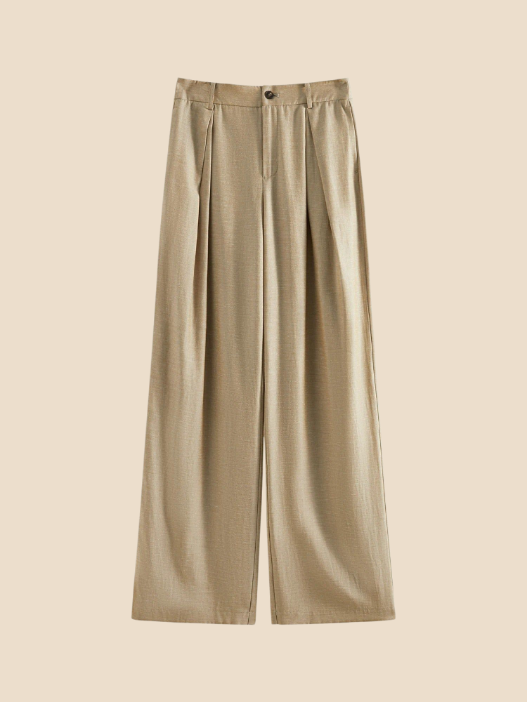Mira – Eco Linen Wide-Leg Pants