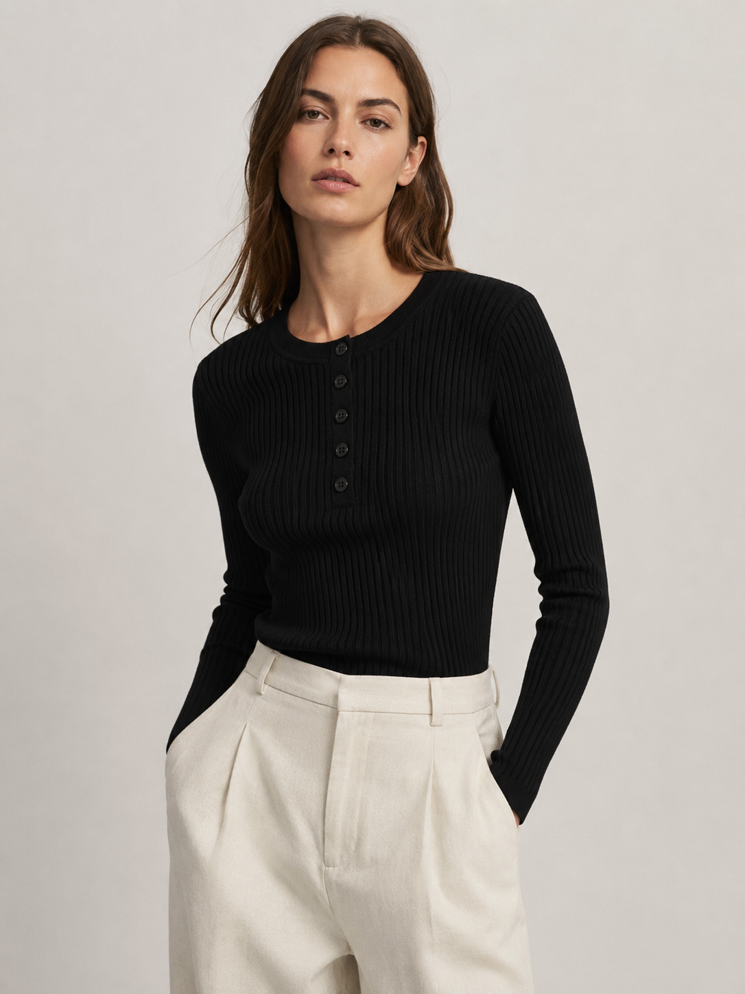 Maia - Button-Knit Sweater