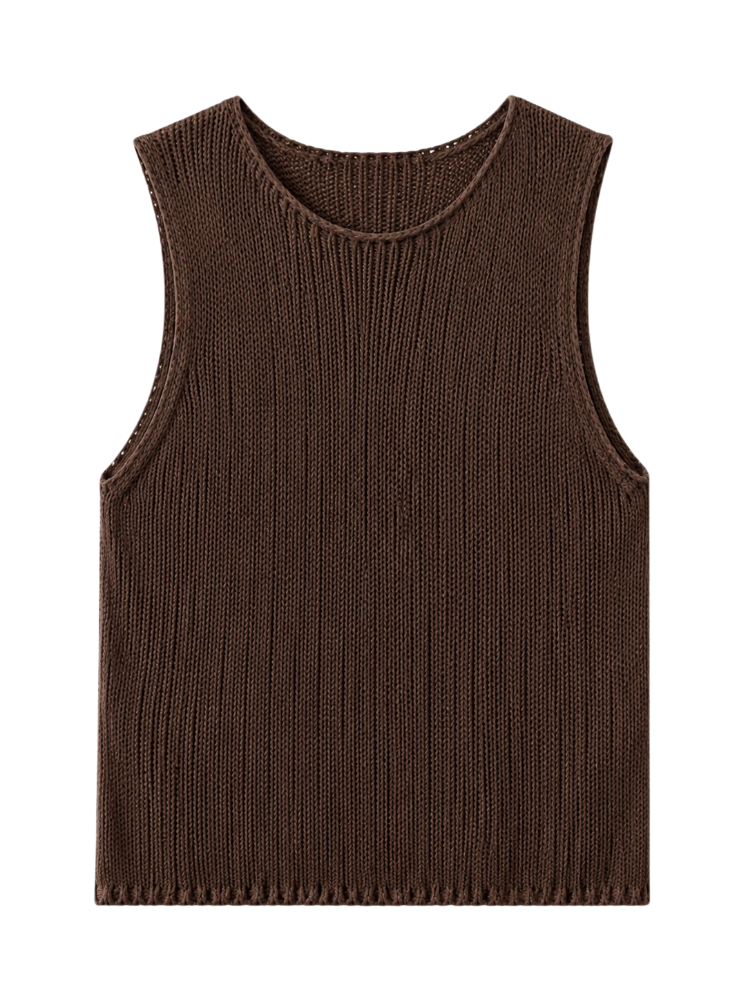 Mila – Sleeveless Knit Vest Top