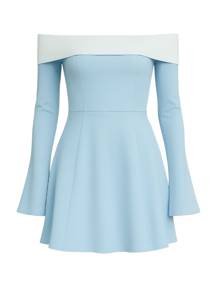 Fina - Off-Shoulder Long Sleeve Dress