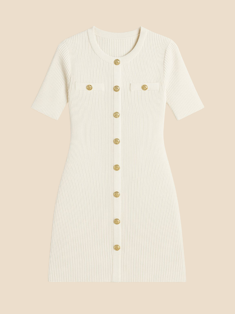 Vera – Ribbed Knit Mini Dress