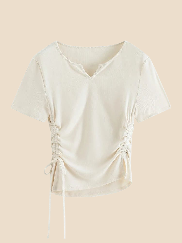 Vivano - Drawstring Knit Tee