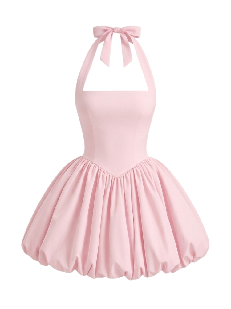 Iris – Halter A-Line Mini Dress