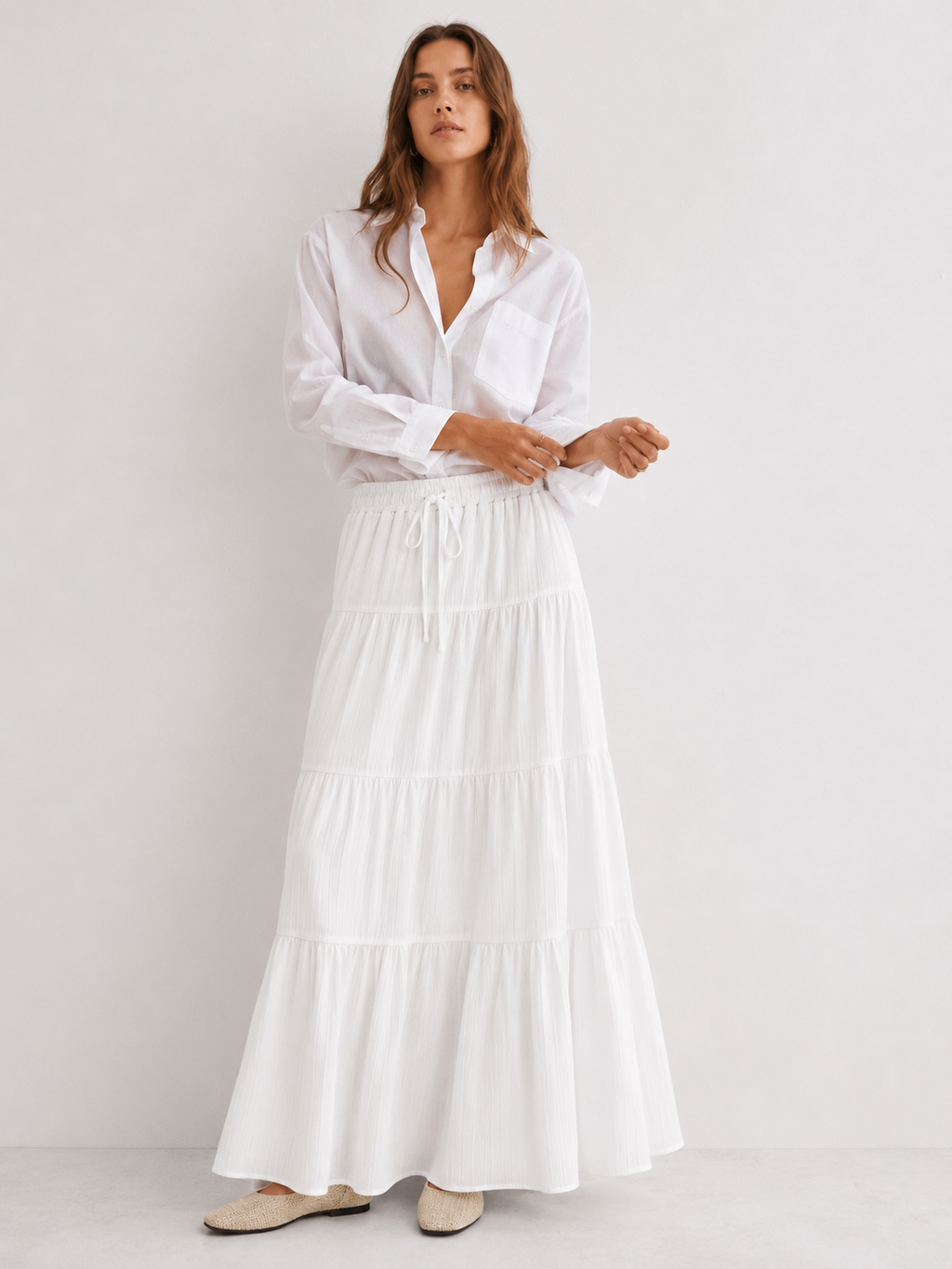Hora – Tiered Maxi Skirt