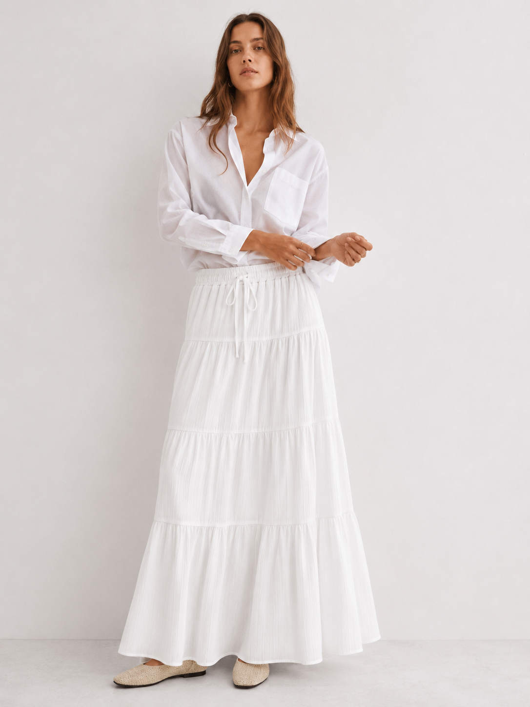 Hora – Tiered Maxi Skirt