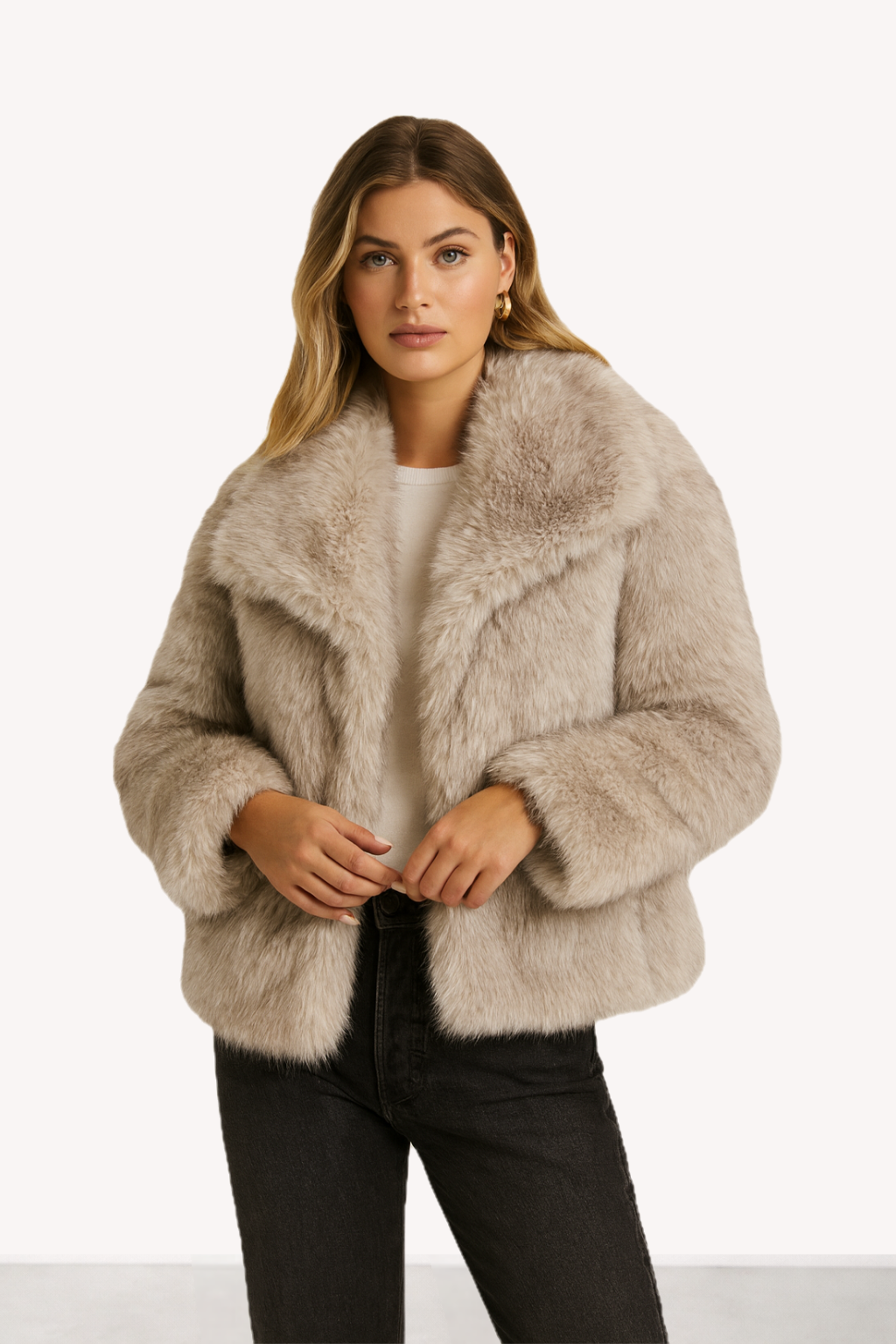 Vesper – Cropped Luxe Fur Jacket